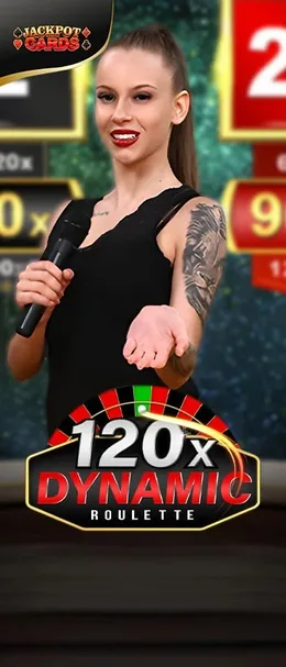 120x Dynamic Roulette - tavolo live di Wonaco Casino