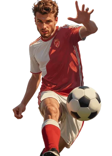 Scommesse sul calcio su Wonaco: giocatore con maglia biancorossa